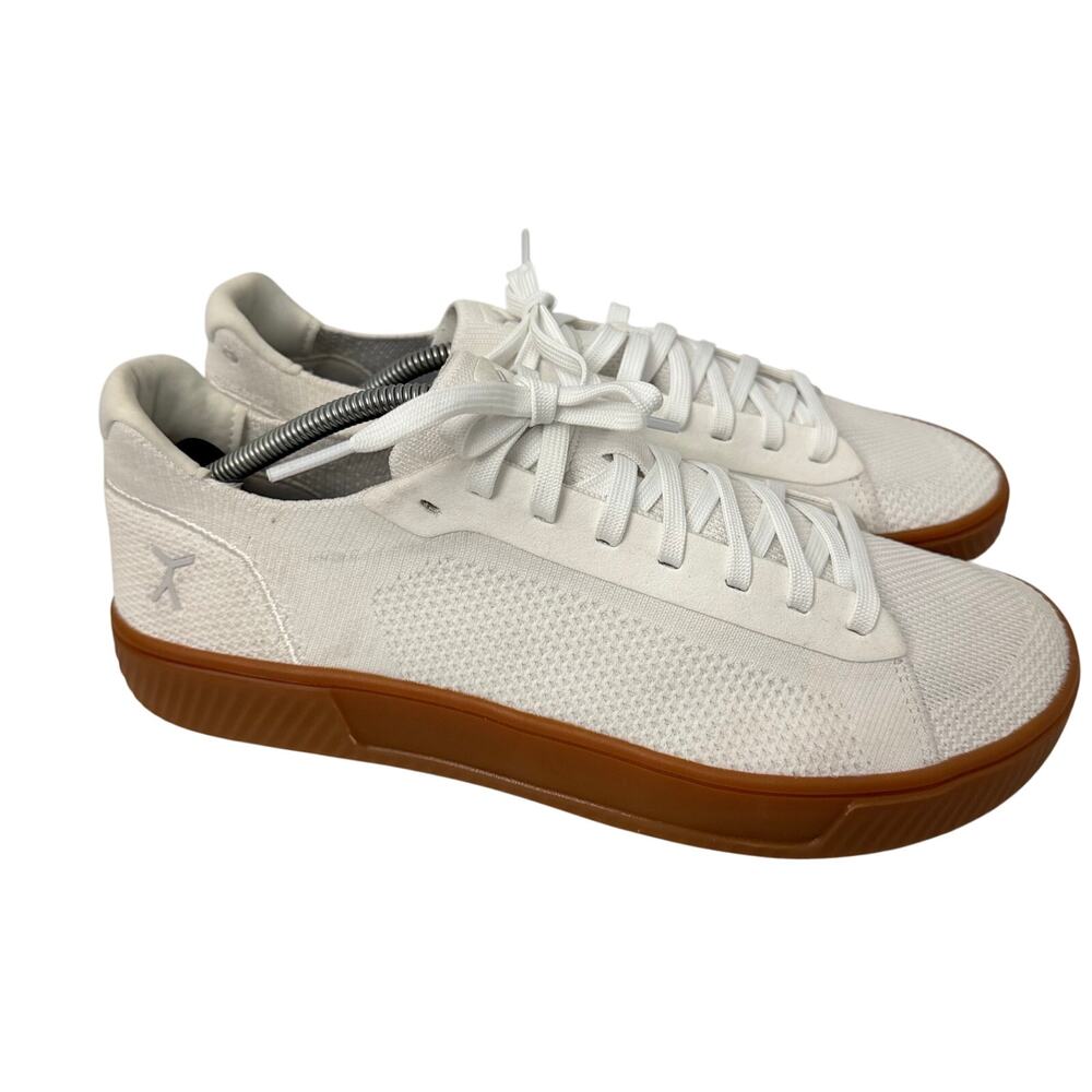Flux Footwear Adapt Trainer Mens Size 11 White Gum Athletic Walking Knit Shoes
